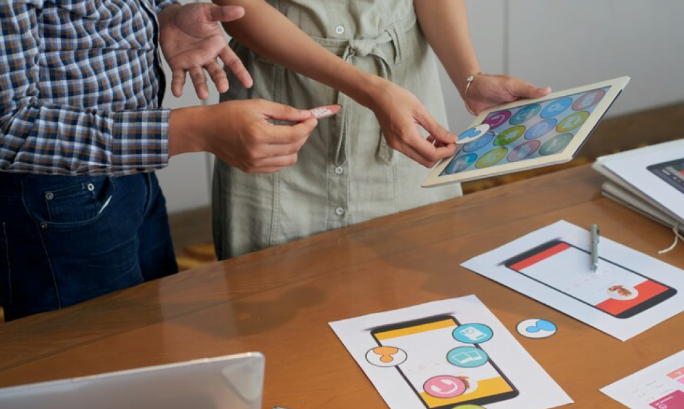 User Interacting Through App Platform